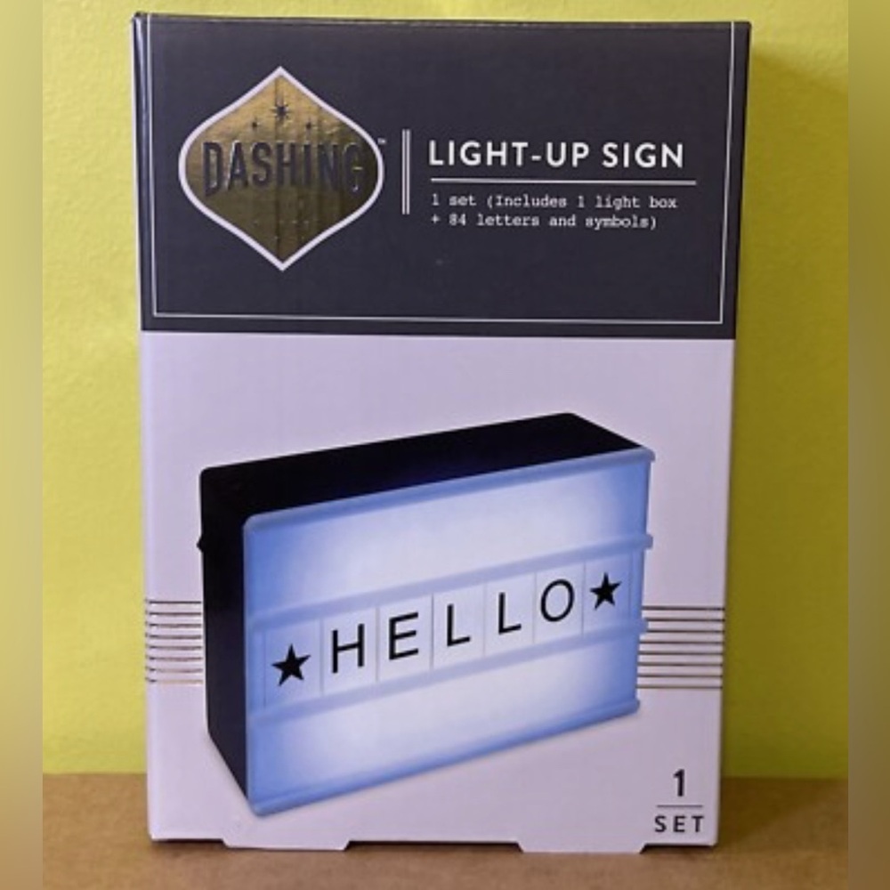 Dashing Light-Up Sign with Letters